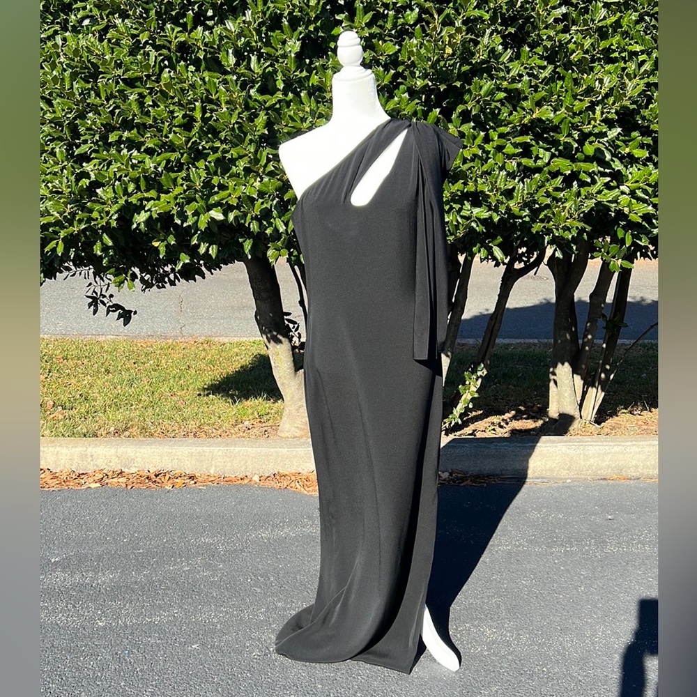 Vintage Ann Lawrence black evening gown